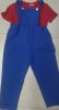 Kids Costumes to Hire - 7 years  - Red Tshirt & Blue jumpsuit